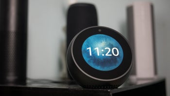 Amazon Echo Spot on a table