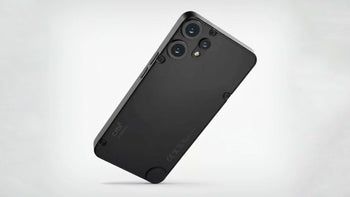 Black phone on white background.