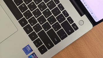 A laptop's keyboard.