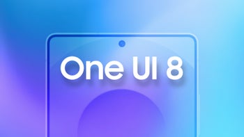 Header image with blue gradient background, a Galaxy S device, and the words One UI 8 over it