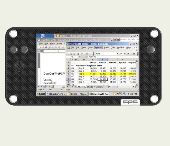 A handheld combining cellphone and PC to be unveiled next month