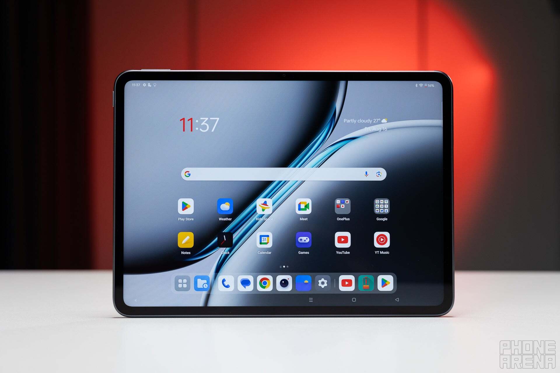 A close-up of the OnePlus Pad 2.