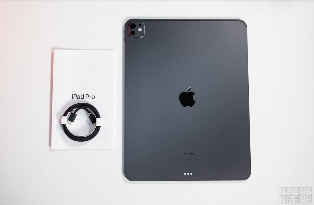 Not much came in the box housing the M4 iPad Pro except for one powerful tablet with an OLED display. | Image credit-PhoneArena - Apple preps iPad Pro powered by 2nm M6 processor with next-generation C2 in-house 5G modem