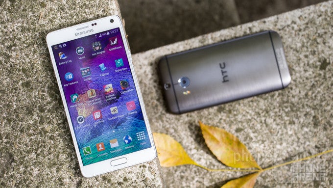 Samsung Galaxy Note 4 vs HTC One (M8)