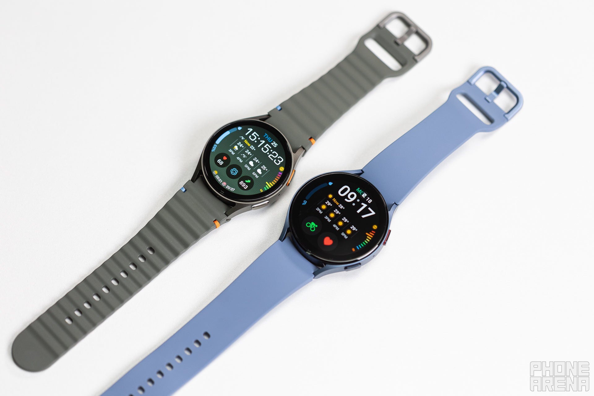 Samsung Galaxy Watch 7 next to Galaxy Watch 6