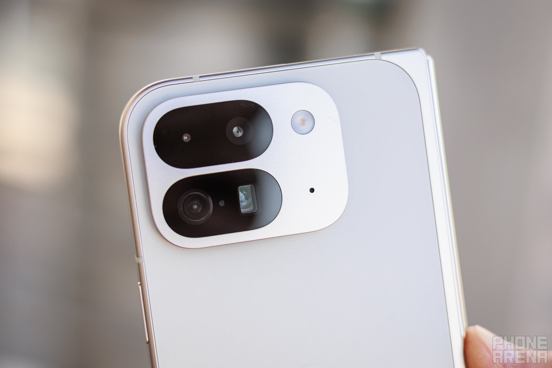 Unique camera bump on the Fold (Image by PhoneArena) - Pixel 9 Pro Fold review: does the next Google foldable soar high?