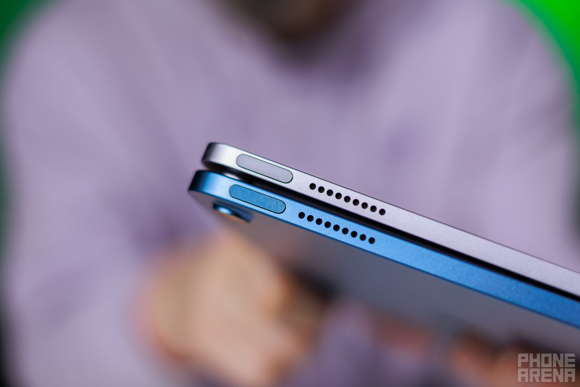 Buttons are the same (Image credit - PhoneArena) - iPad A16 vs iPad Air M3: who's the real iPad Pro killer here?
